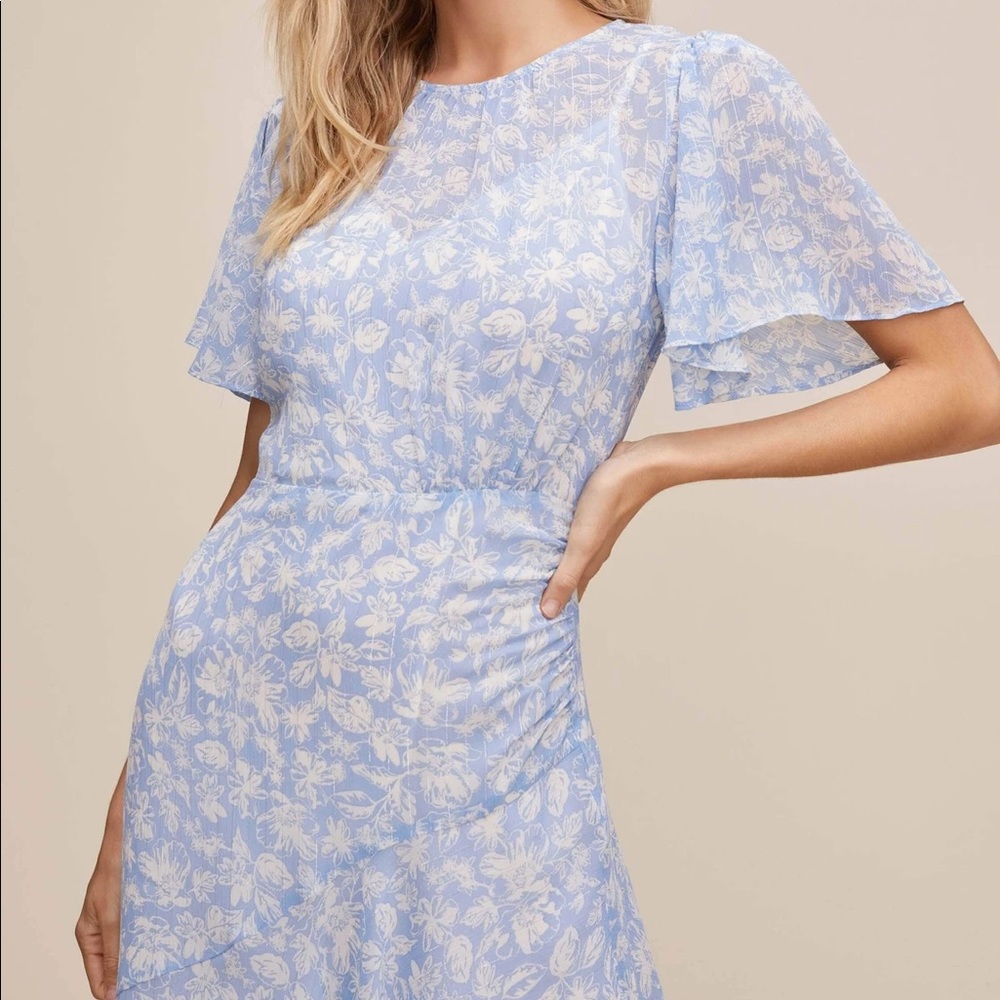 ASTR the Label - FLUTTER SLEEVE FLORAL MAXI- NWT